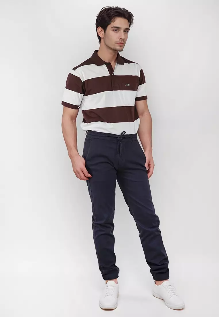 Crocodile CHIN | Men Chino Pants Activewear Celana Panjang Pria CR815 Navy