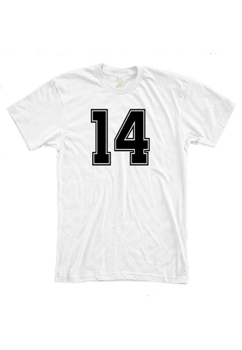 MRL Prints white Number Shirt 14 T-Shirt Customized Jersey 0708DAA6B44A9EGS_1
