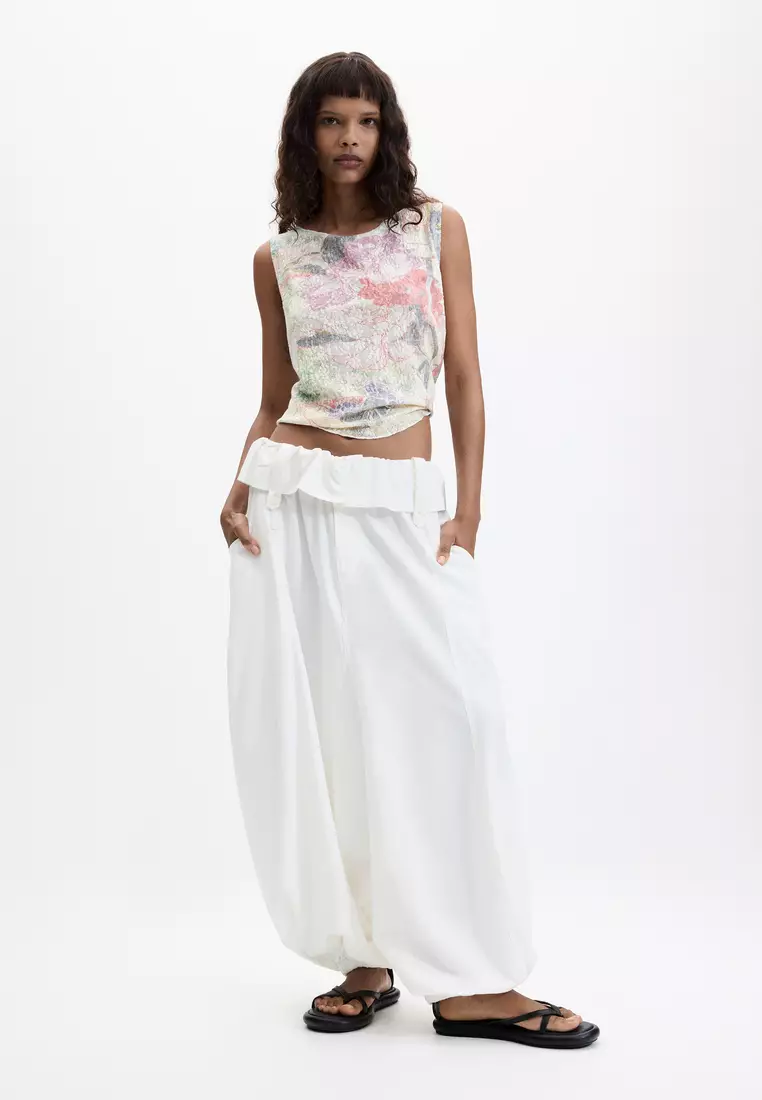 Printed Sleeveless T-Shirt