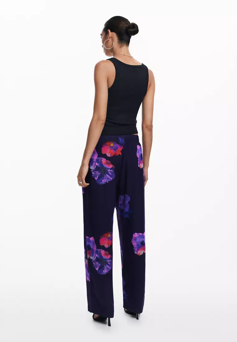 Flowy floral pants