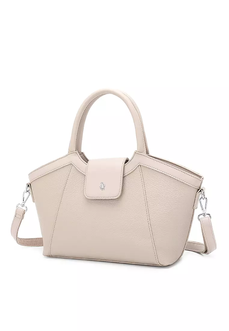 small white sling bag