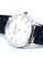 EGLANTINE black and white and silver EGLANTINE® Paname 40mm Unisex Silver Alloy case Quartz Watch, White dial on IP Black Steel Bracelet 2DB44AC0B8455EGS_3