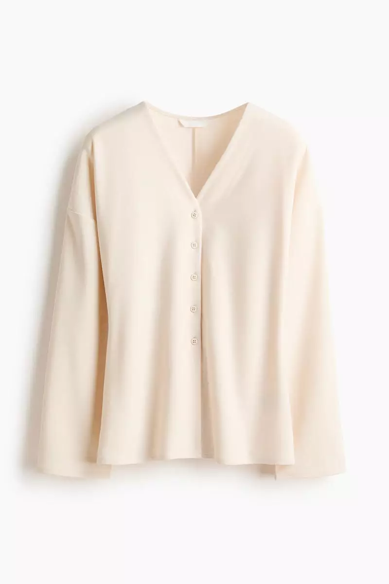 Button-front top