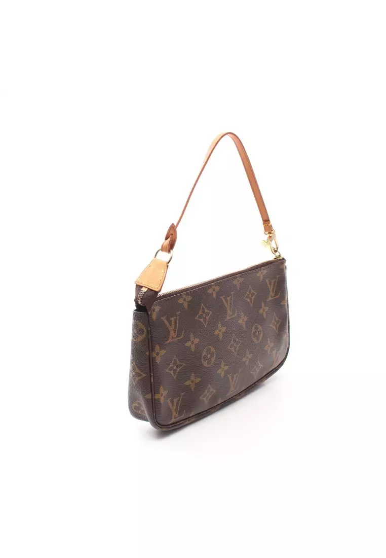 Brown Louis Vuitton Monogram Pochette Accessoires Baguette