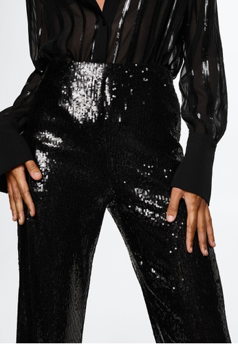 Mango Sequined Trousers | ZALORA Philippines