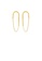 Glamorousky silver Simple Fashion Plated Gold 316L Stainless Steel U Shaped Geometric Tassel Earrings DB679AC07CBF6DGS_1