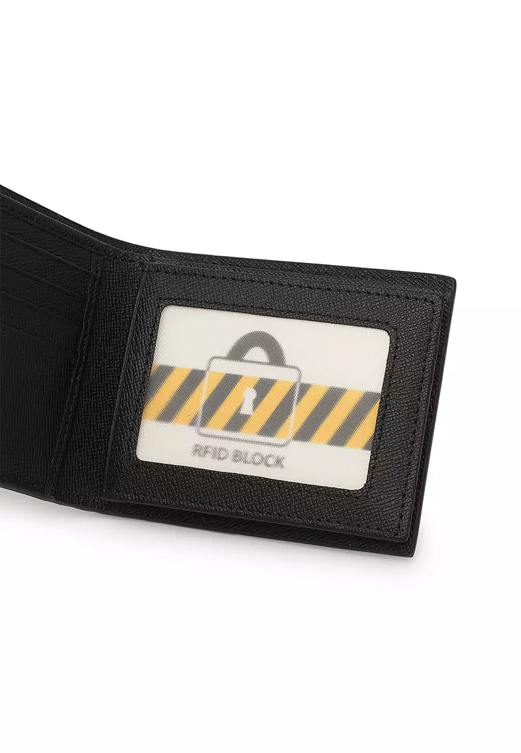 Men's Genuine Leather RFID Blocking Wallet  (Dompet Pria Kulit Genuine RFID Blocking) - Hitam