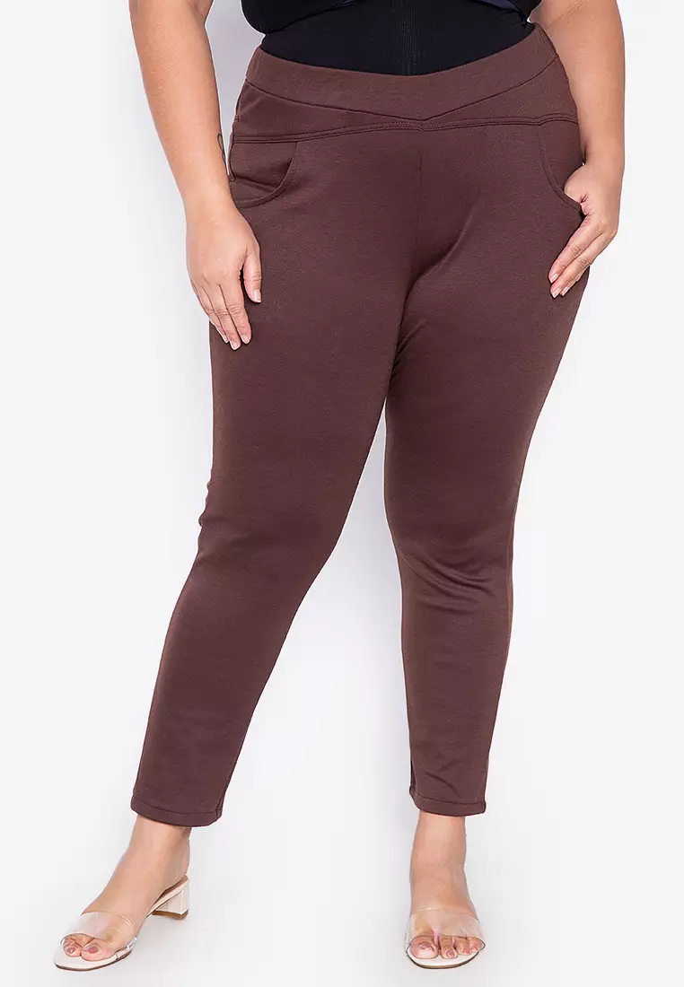 Buy Maxine Plus Size Full Skinny Stretch Pants Cotton Stretch 2024 Online