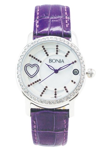 Bonia - Jam Tangan Wanita - B10014-2309S- Purple White Dial