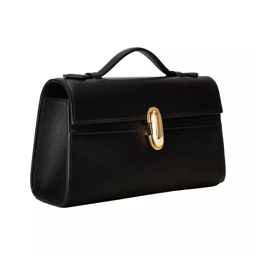 [4.4PRIL KEJUTAN HARGA] Symmetry Pochette Calfskin Leather Black Ghw