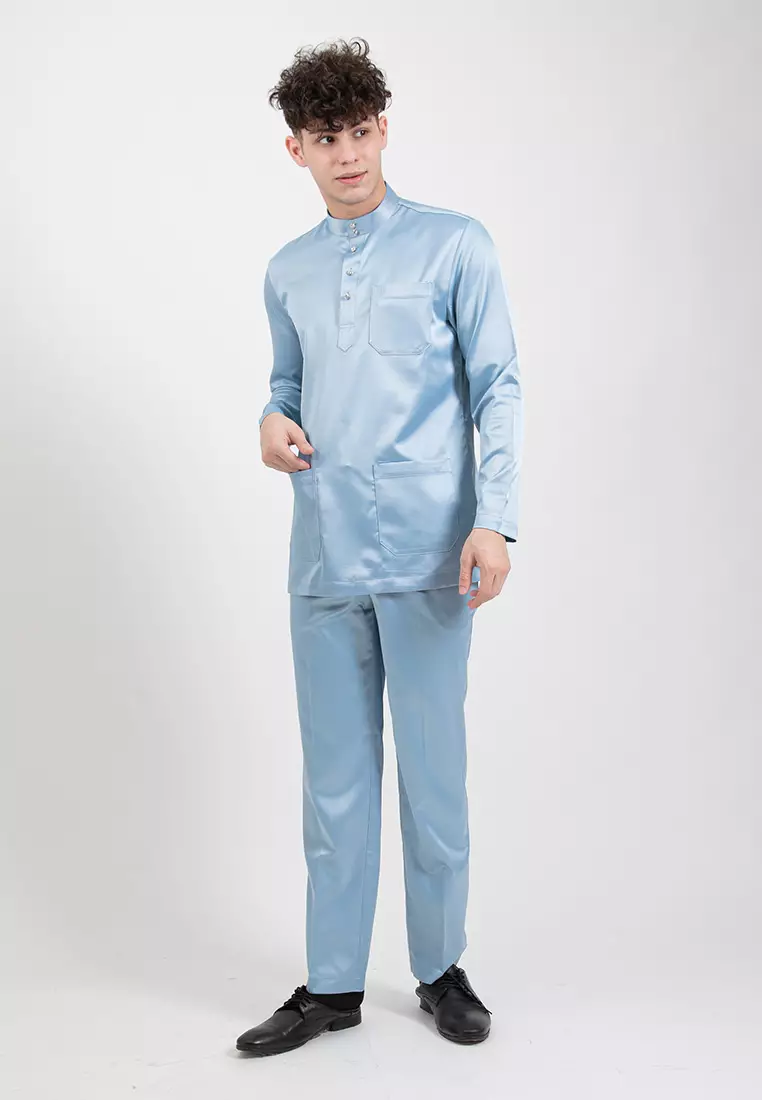 Alain Delon Slim Fit Baju Melayu - 19024006-34Teal