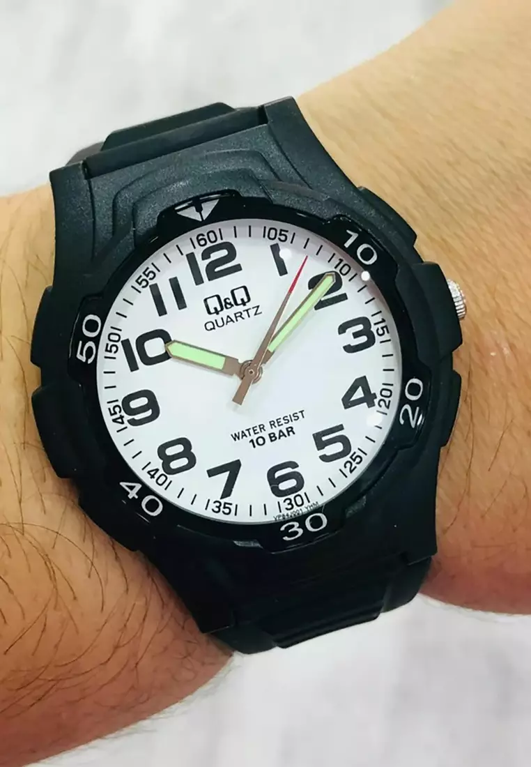 Watch By Citizen VP84J001Y Men Analog Watch with Black Resin Strap