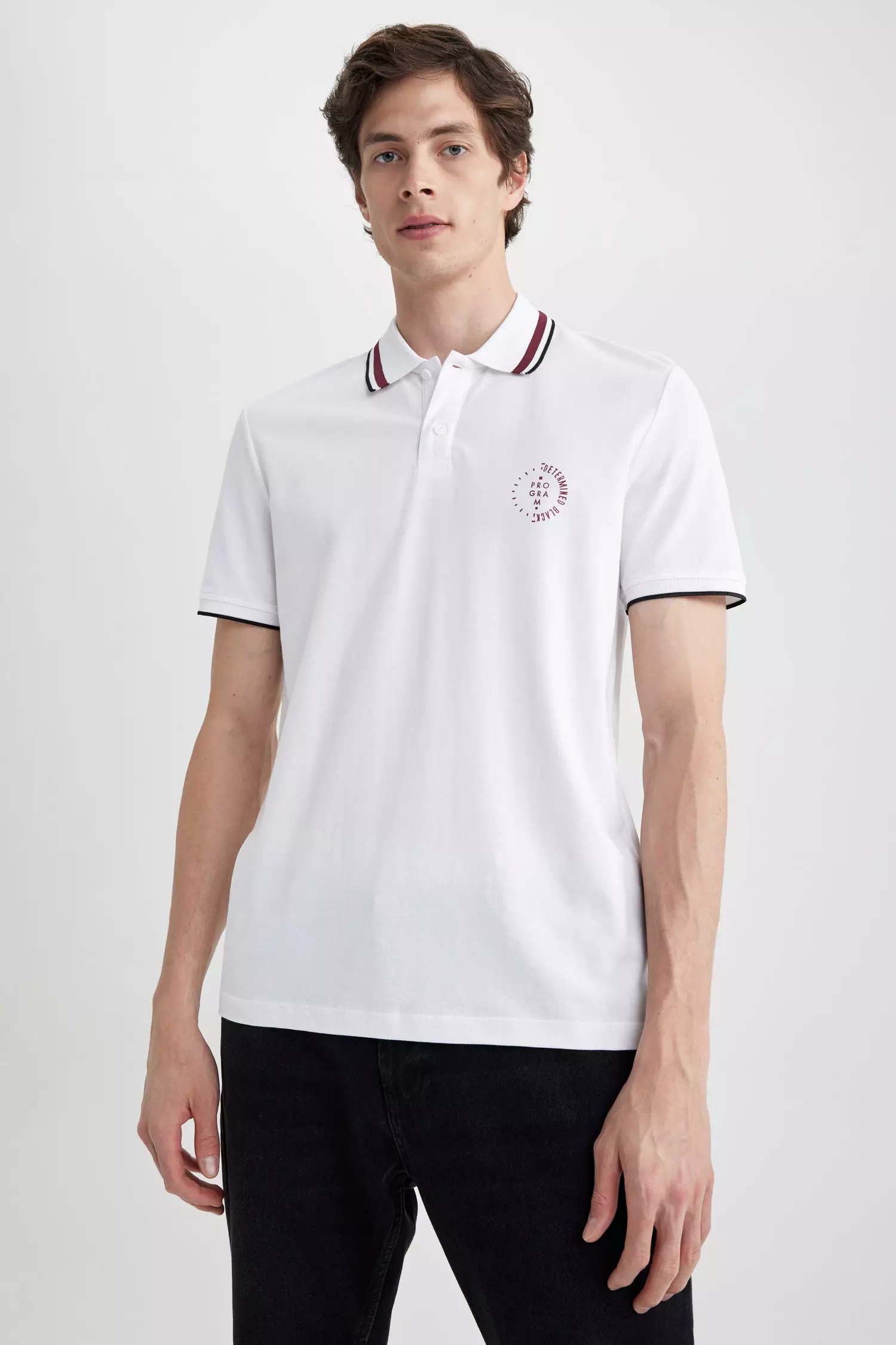 Buy DeFacto Regular Fit Cotton Polo T-Shirt 2024 Online | ZALORA Singapore