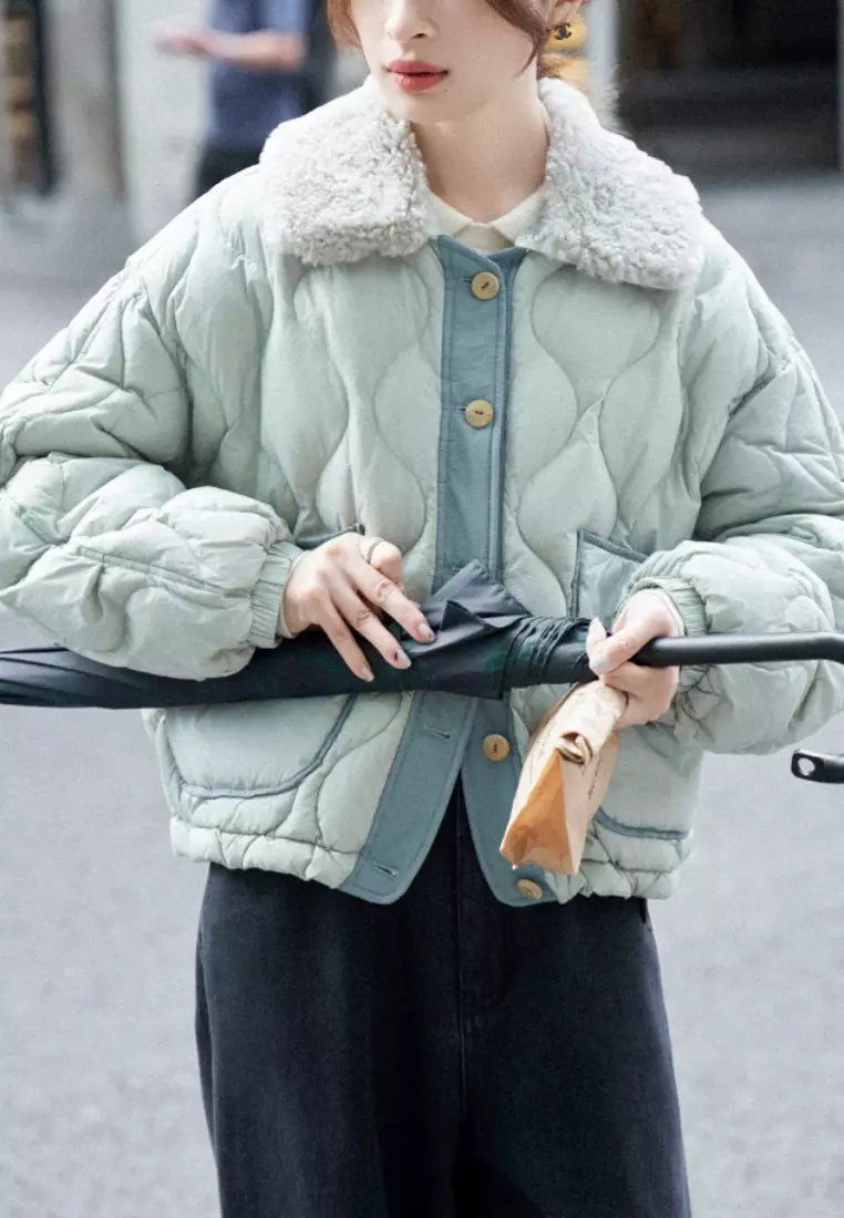 White duck down jacket discount