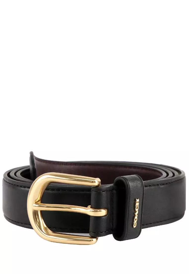 Coach Women's Signature Buckle Belt 38mm, Chestnut Black, Small :  : Clothing, Shoes & Accessories