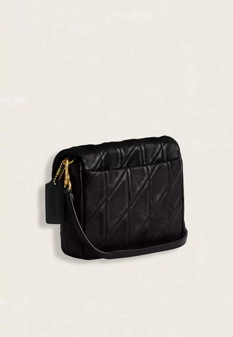 Coach Times Square Tabby Shoulder Bag 17 With Quilting Black