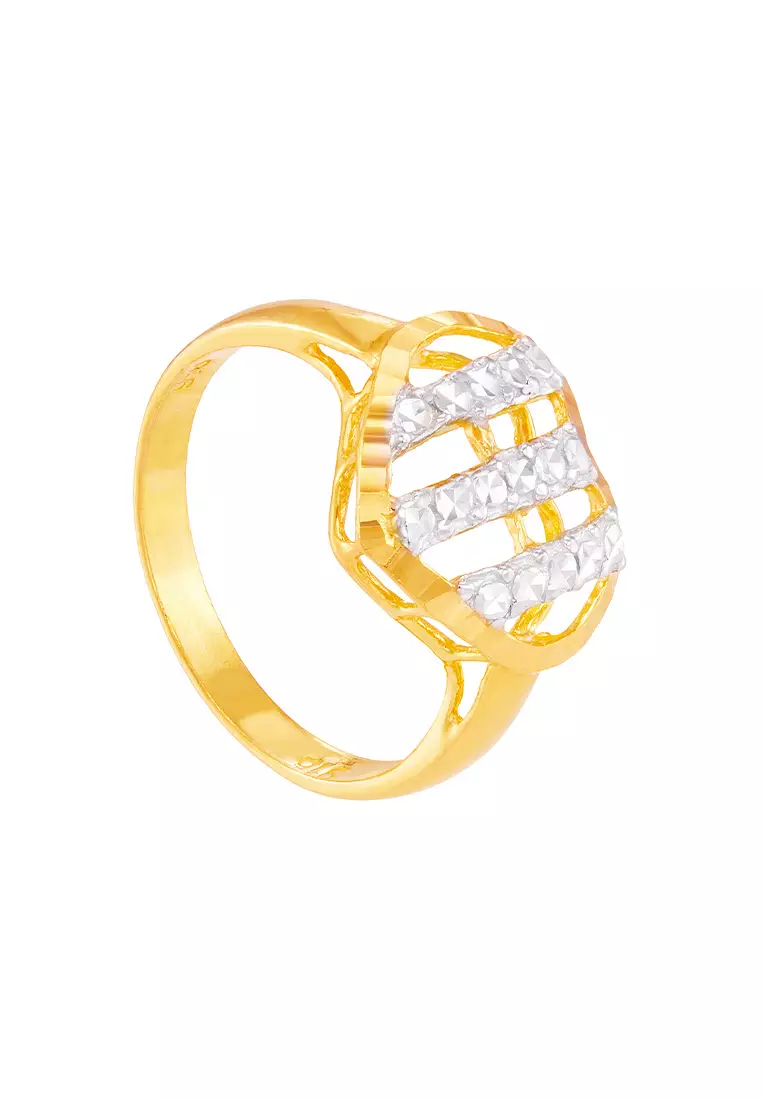 HABIB 916/22K Yellow and White Gold Ring R9621224(D4)