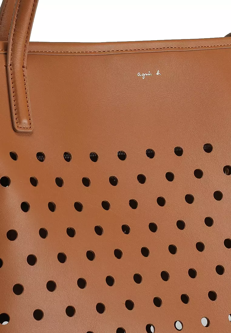 Perforated Leather Tote Bag