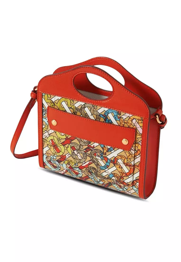 The Pocket TB Monogram Tote Bag for Women in Multicolor