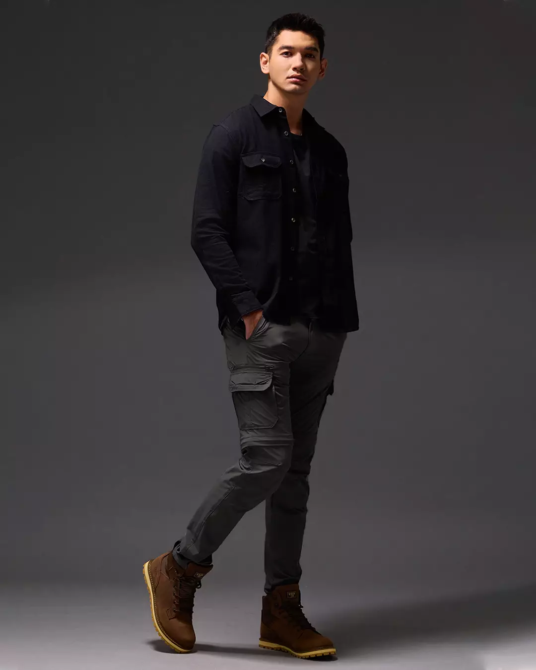 OXCON Cargo Pants Zwiss Dual-mode Celana Cargo Dark TItan