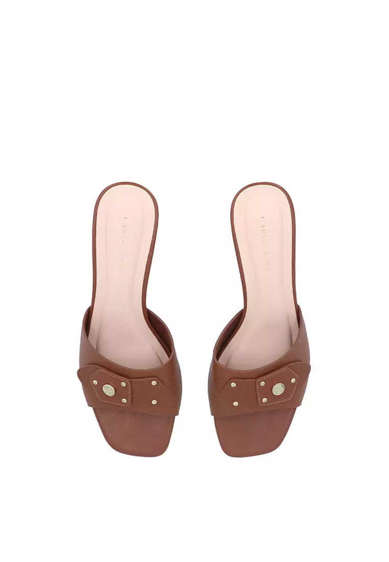 Brown Isla Heeled Sandals