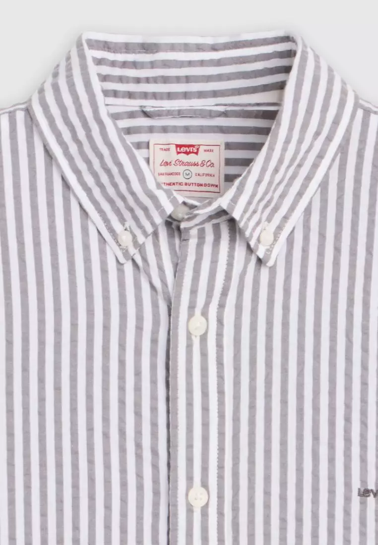 Men's Short-Sleeve Authentic Button-Down Shirt A9161-0029