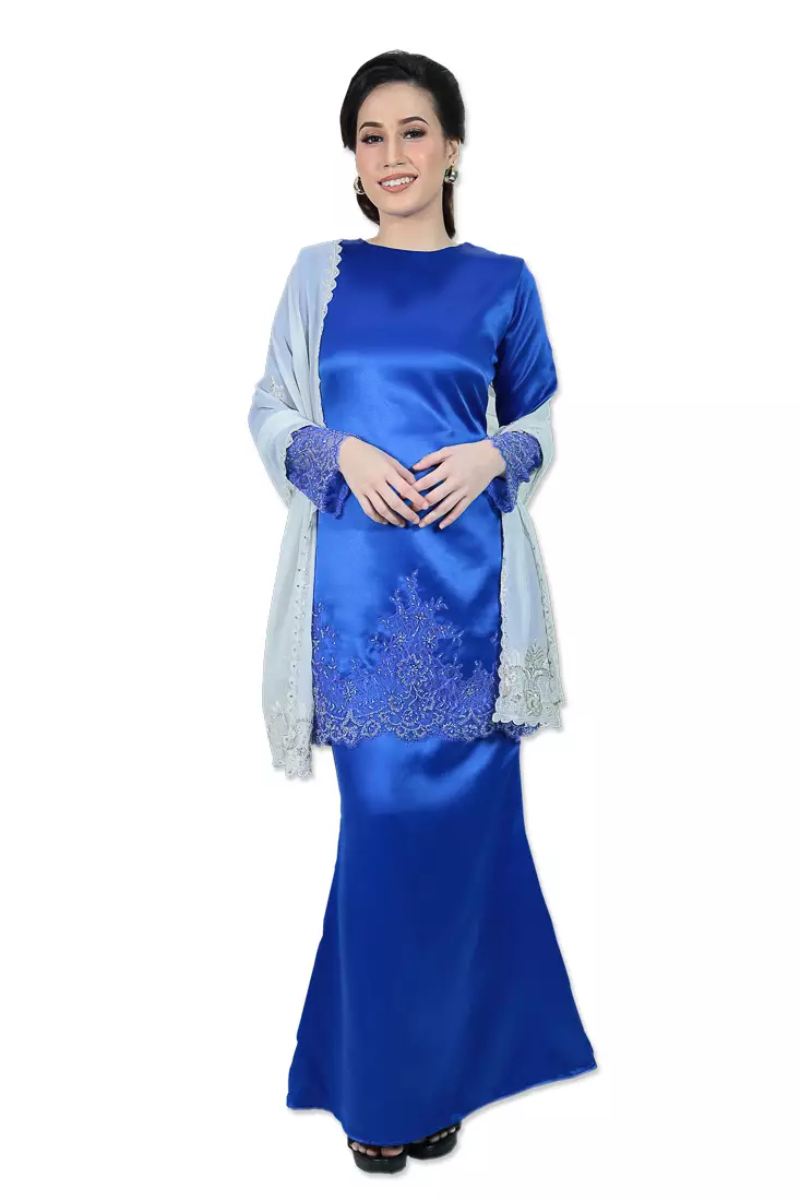 Baju kurung royal cheap blue 2018