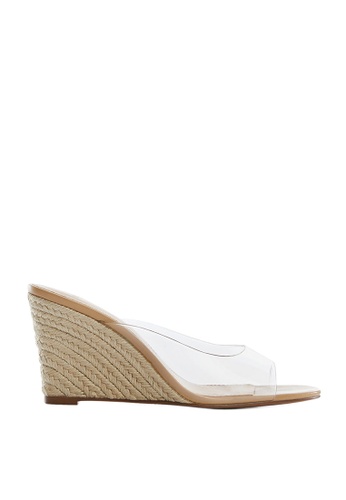 Buy Mango Vinyl Panel Wedge Sandals 2023 Online | ZALORA Singapore