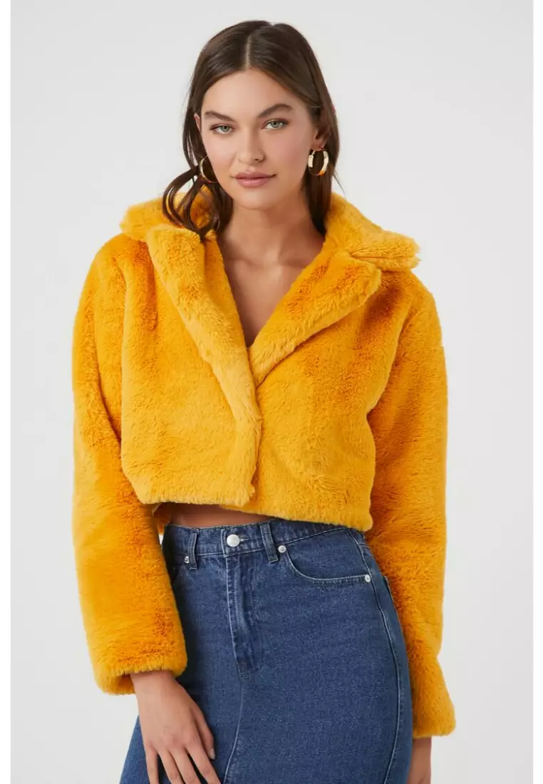 Forever 21 shop yellow coat