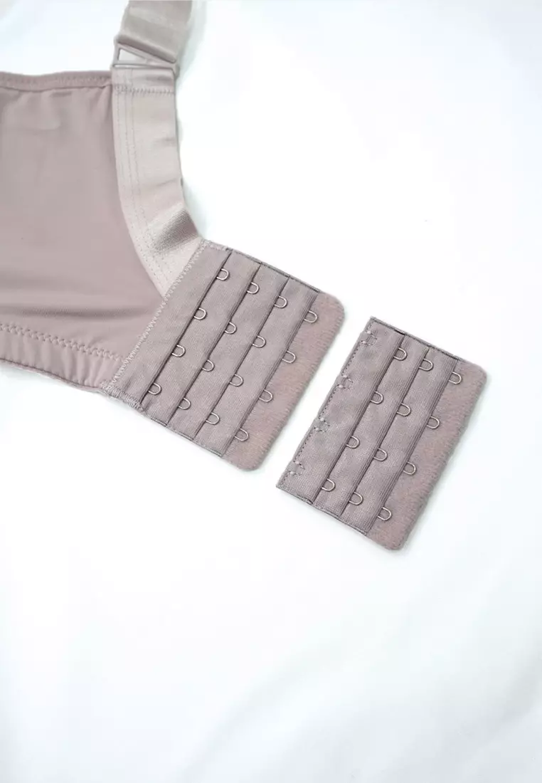 Mauve Plus Size Lace Nursing Bra
