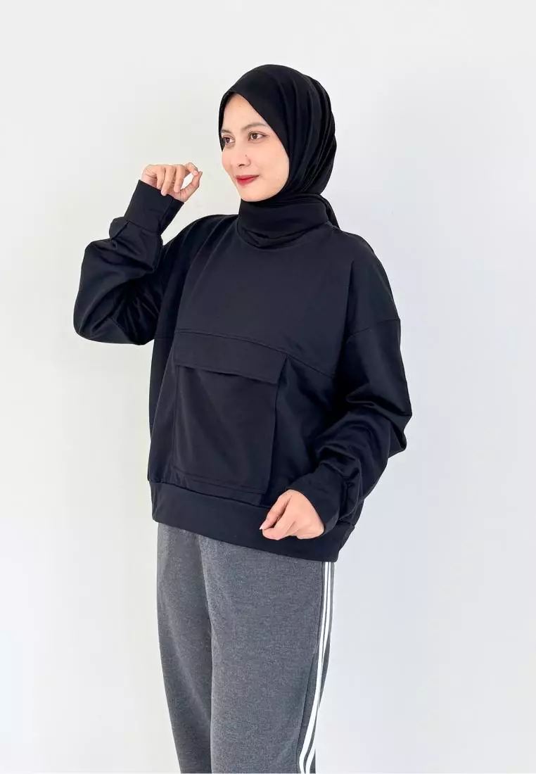 Set Sporty Daily (Setelan Training Sweatpants) HITAM - ABUTUA