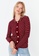 Trendyol red Striped Button Detailed Cardigan 54E42AAB53A35FGS_4