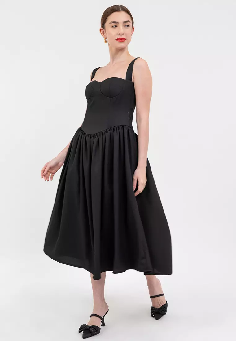 Pepper Bustier Midi Dress