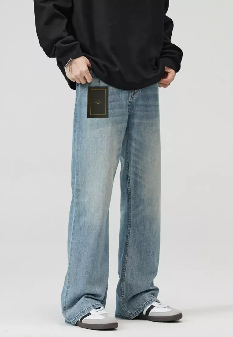 Vintage Washed Boot Cut Jeans LKTM-K8607