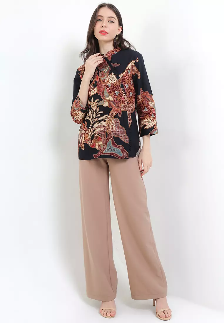 Blouse Batik Daun