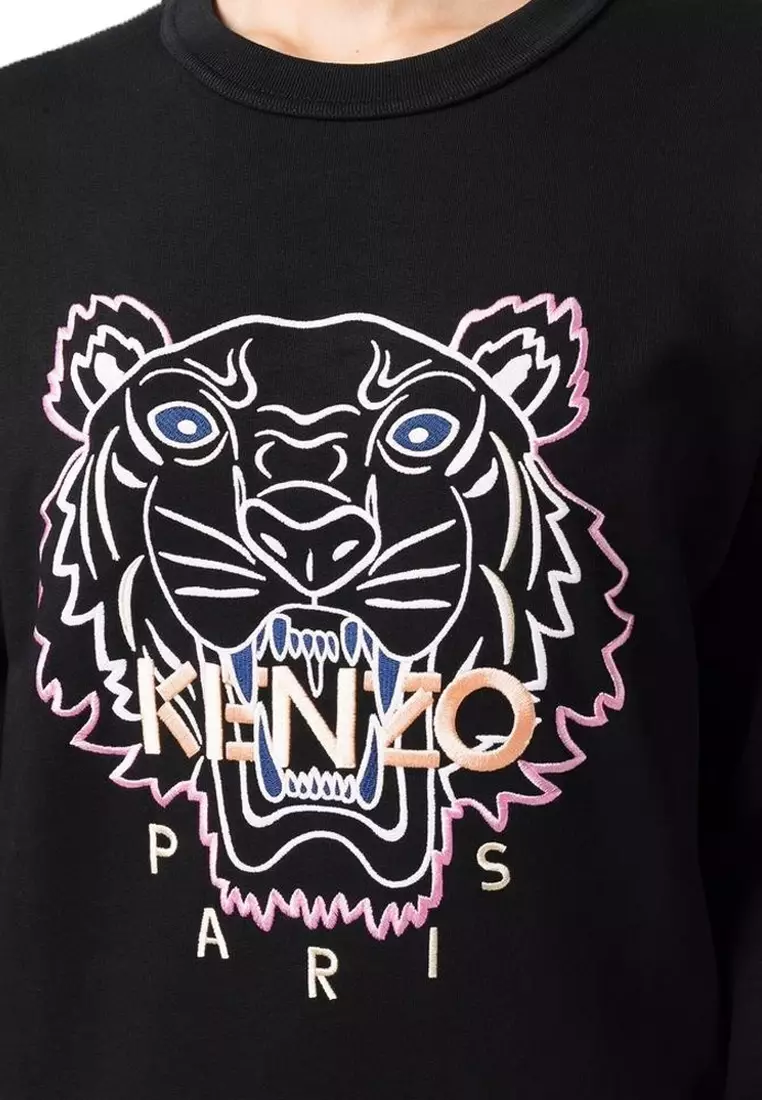 Kenzo black and 2025 pink sweatshirt