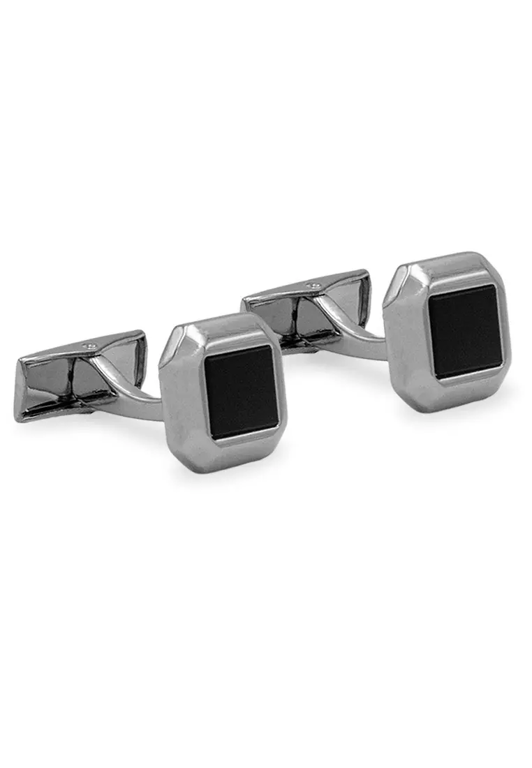 Acarigua II Rectangle Chrome Cufflink