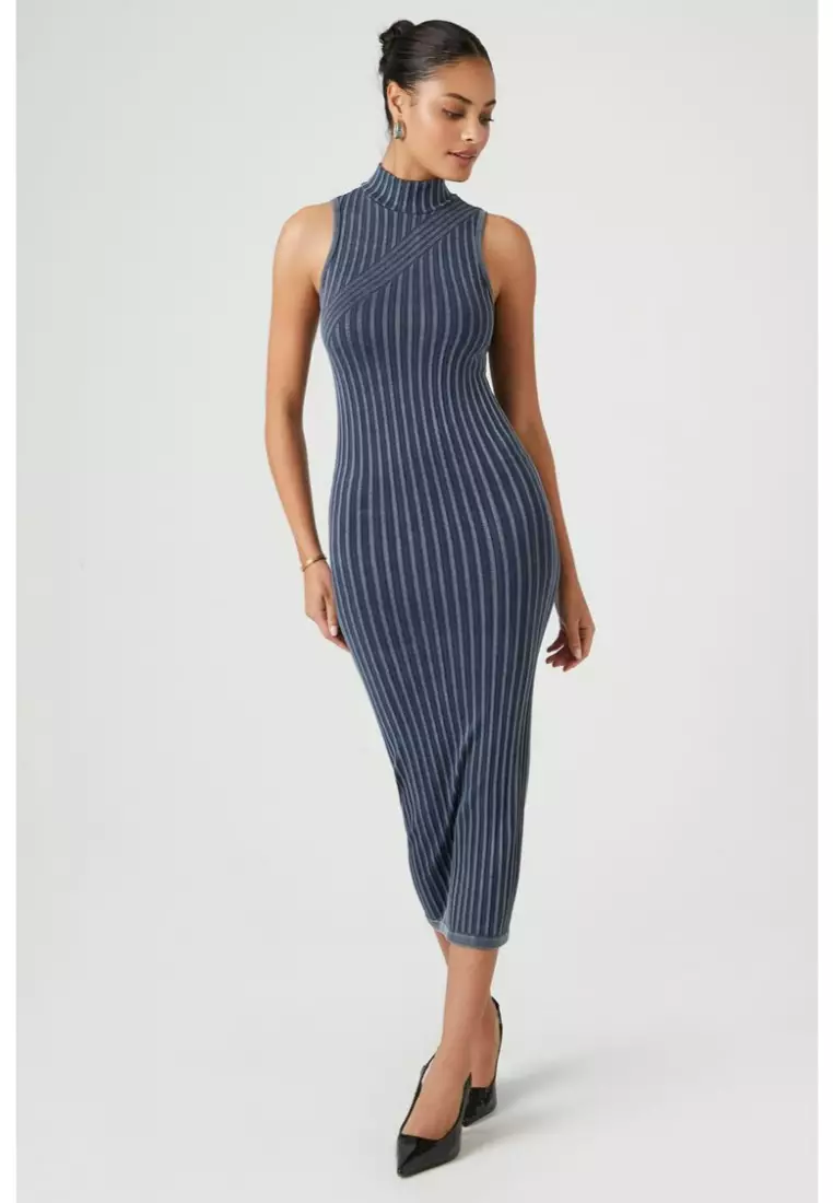 Forever 21 blue striped dress top