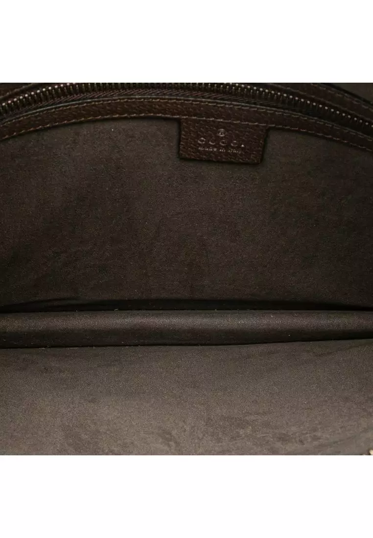 Pre-Loved Gucci Gg Supreme Web Butterfly Clutch