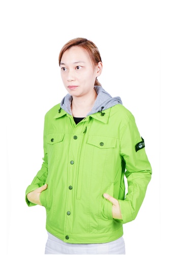 East Pole green Women's 14 Pockets Denim Style Jacket 49369AA702D9FDGS_1