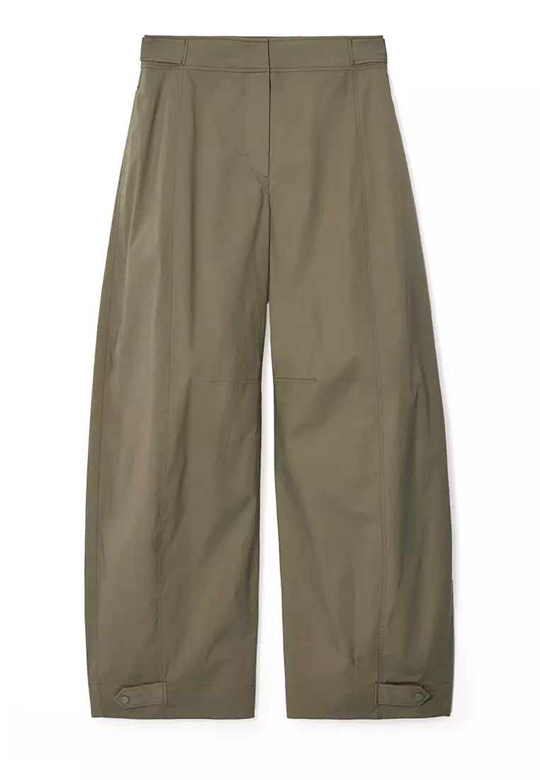 Barrel-Leg Utility Trousers