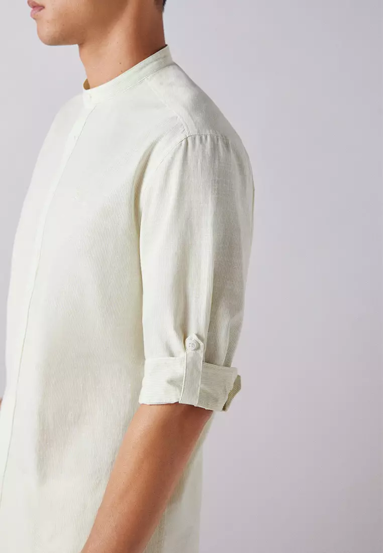 Striped 3/4 Sleeve Shirt