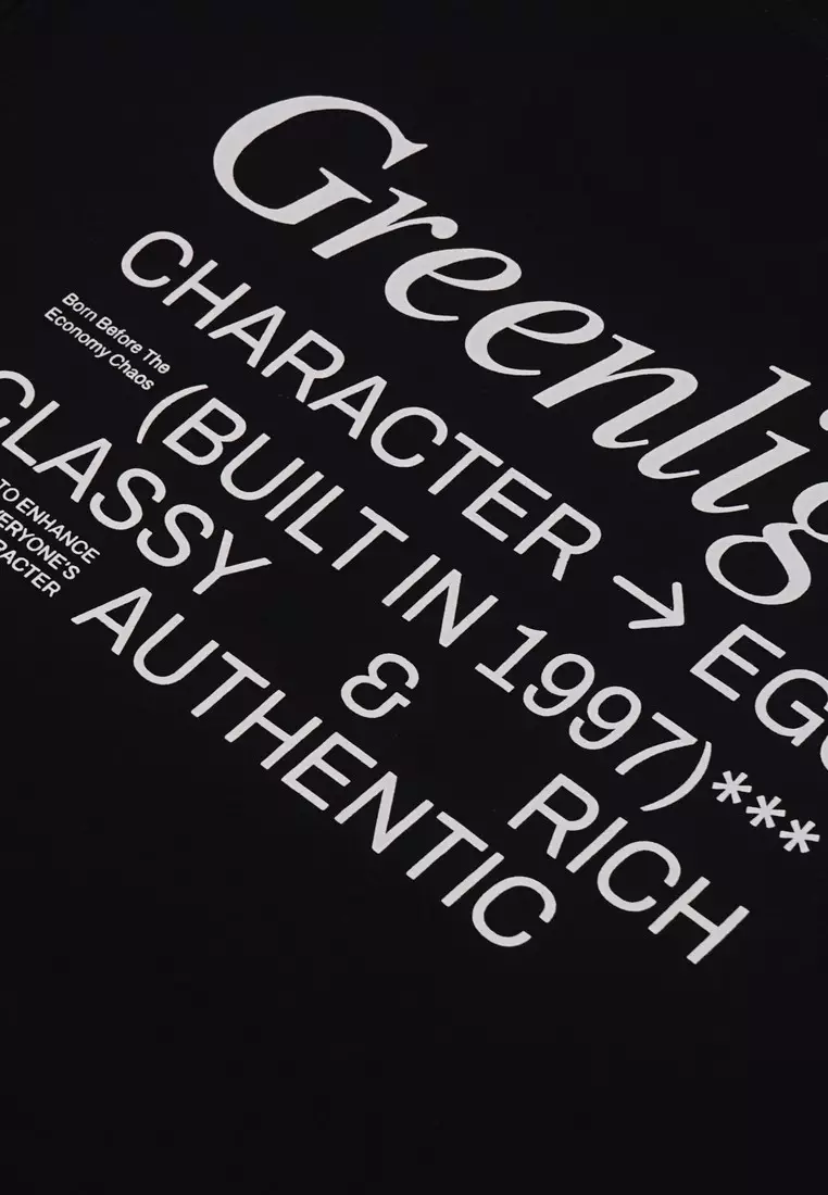 Greenlight Men's T-Shirt Short Sleeve Regular Fit Cotton Logo Script Anda OL-C361124