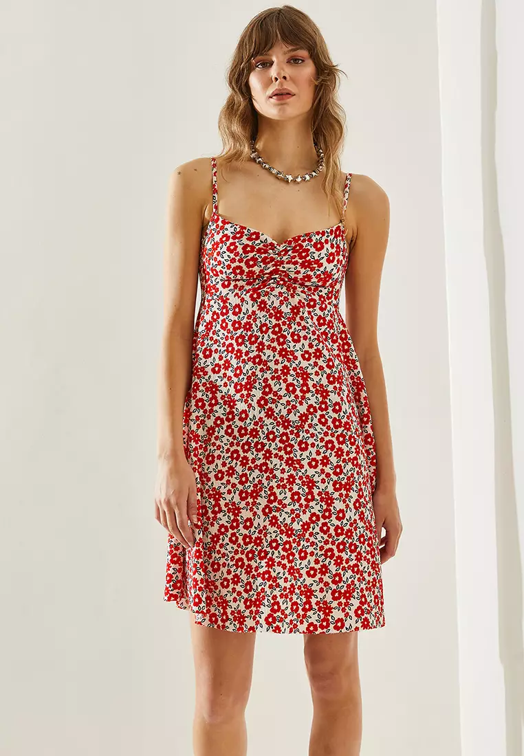 Strappy Floral Mini Dress