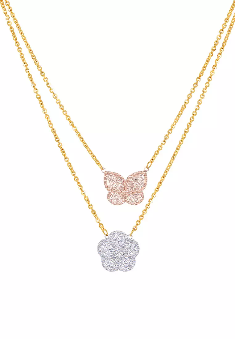 White and rose gold jewellery outlet
