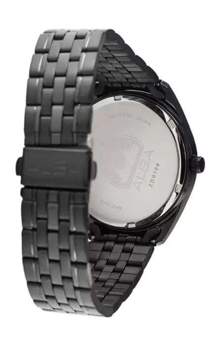 Jam Tangan Pria Alba Classic AS9R09 AS9R09X1 Strap Stainless Steel Black Dial Black Original Bergaransi Resmi