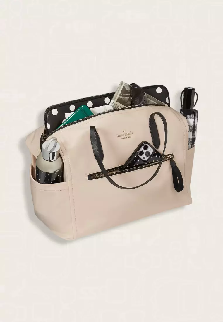 Kate Spade Chelsea Nylon Weekender Black