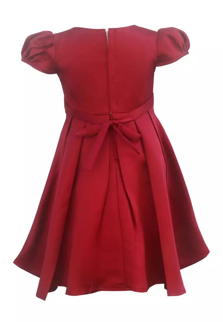 Two Mix Dress Anak Pesta Perempuan Cantik Usia 1-10 Tahun Bahan Satin Y869