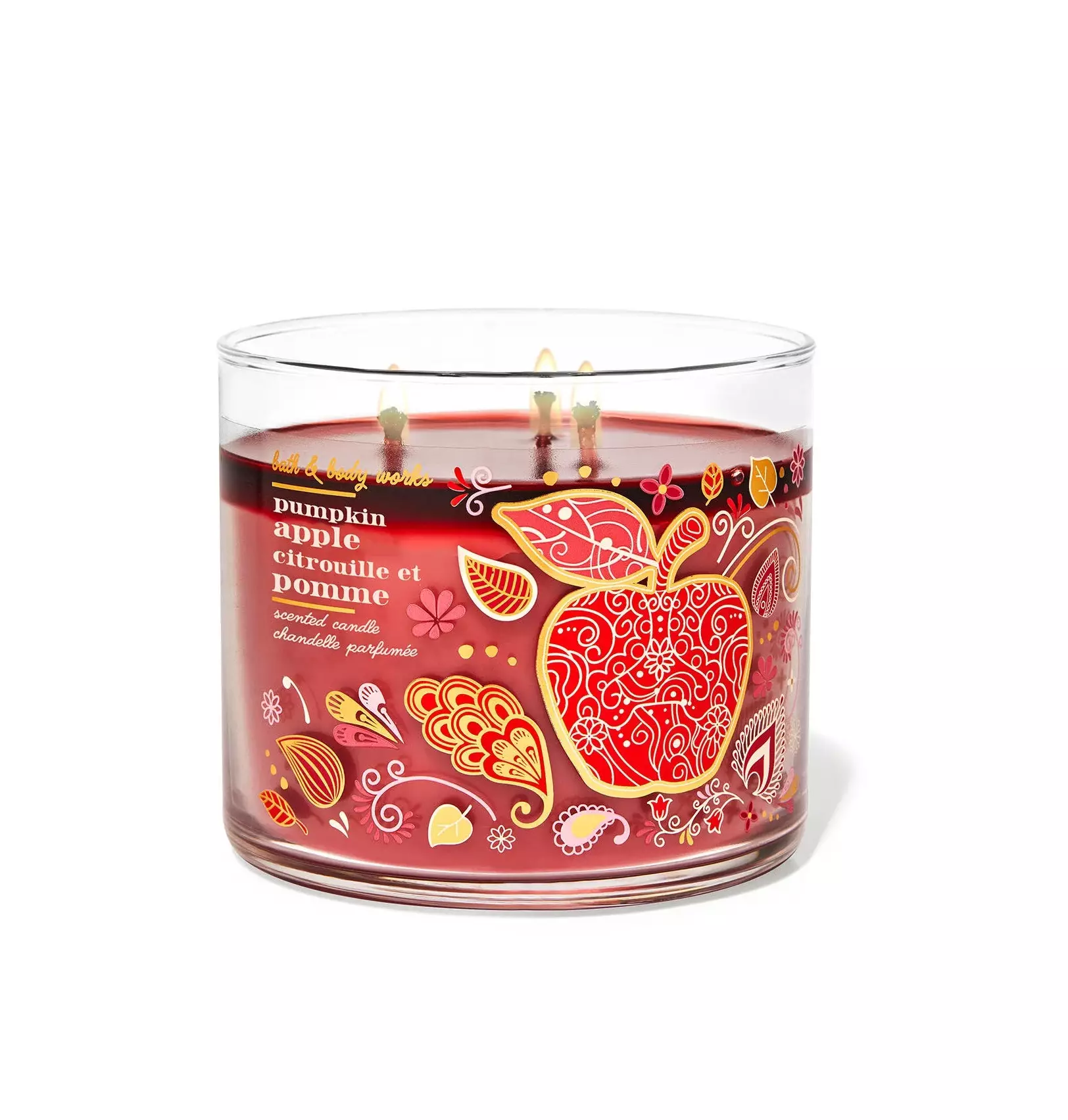 Bath & Body Works 3 Wick Candle Pumpkin Apple 411g