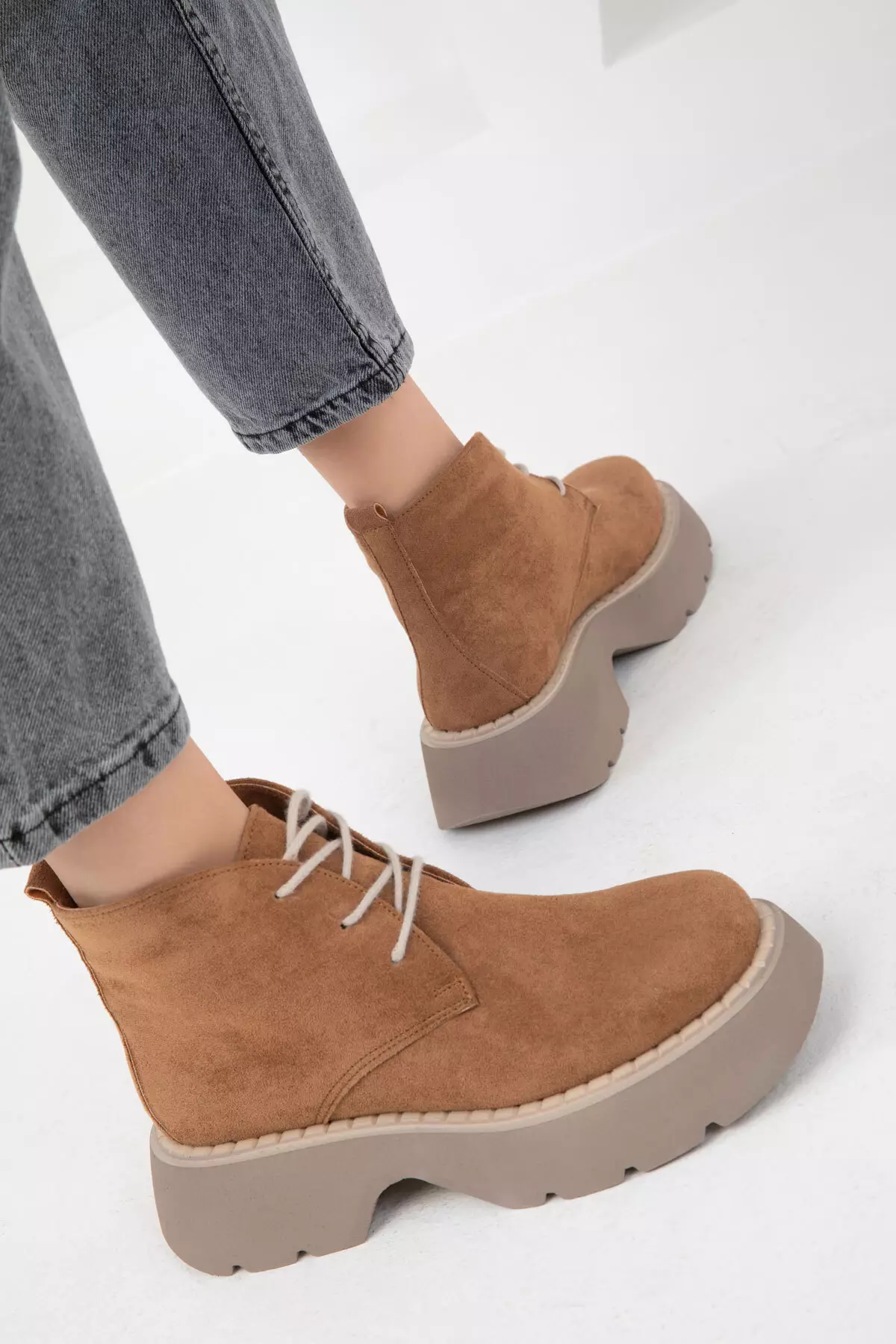 Tan Suede 19928 Boots & Booties